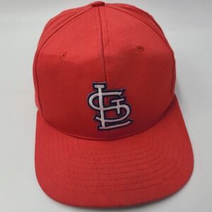Vintage St Louis Cardinals Hat Snapback Drew Pearson Chalk Line Red White MLB